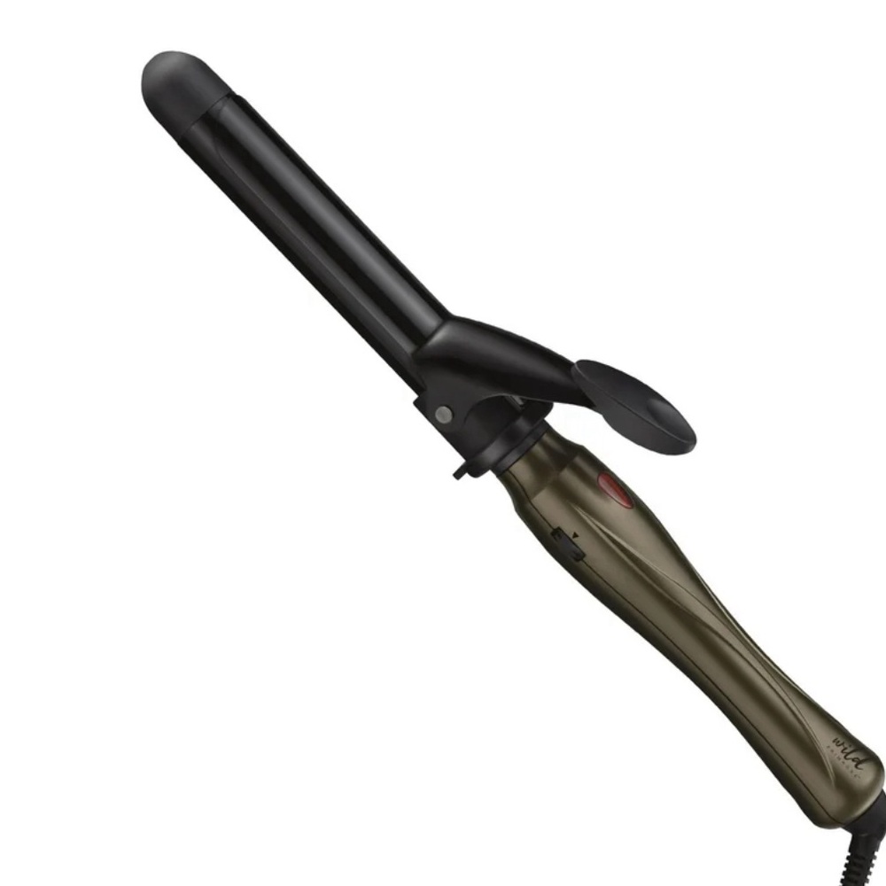 1 inch Ceramic Spring Hair Curling Iron with Removable Clip NWT